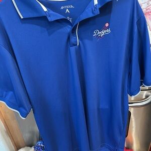 Los Angeles Dodgers performance polo shirt made by the brand AntiguaXL